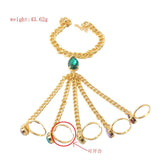 Hot Gemstone Infinity Glove & Bracelet Set for Women