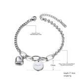 Heart Charm Bracelet Women Bohemia Rose Chain ZB20086