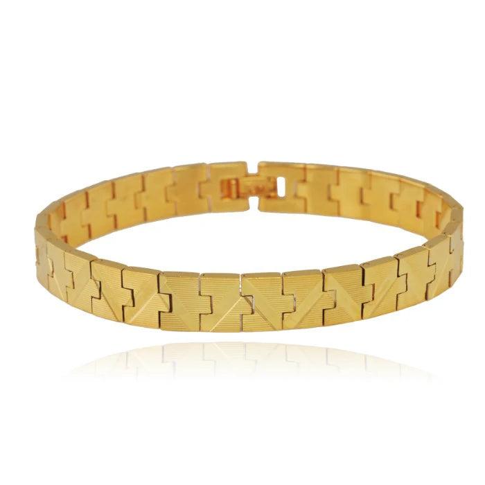 Men's 17.5 cm 24k Gold Watch Bracelet