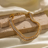 Youthway CZ Bracelet Double Layer High Jewelry for Women
