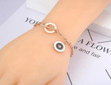 Bohemia Roman Numerals Circle Charm Bracelet B20077