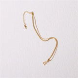 Stainless Steel Double Bracelet Snake Chain Jewelry