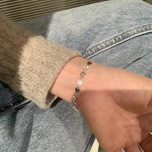 Zircon Crystal Chain Bracelet for Women