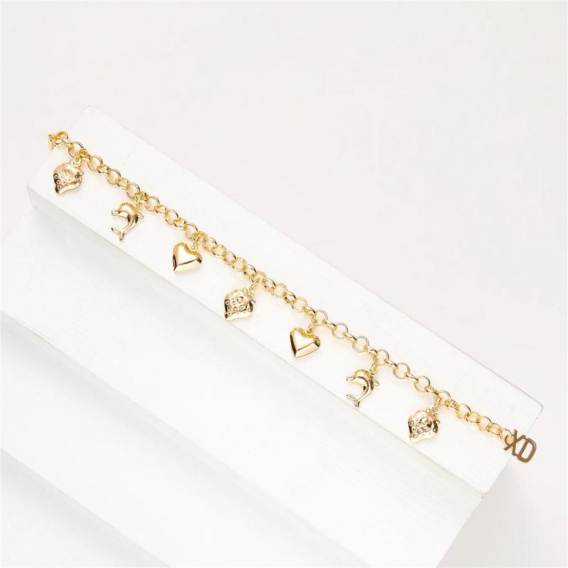 Personalized Metal Chain Bracelet for Her