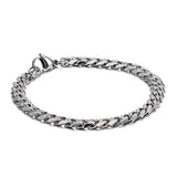 10mm Stainless Steel Cuban Chain Bracelet 16-24cm Armband Chunky Link Jewelry
