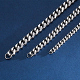 10mm Stainless Steel Cuban Chain Bracelet 16-24cm Armband Chunky Link Jewelry
