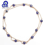 Evil Eye Link Chain Bracelet Cross Bohemian Women Bracelet EY4802