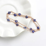 Evil Eye Link Chain Bracelet Cross Bohemian Women Bracelet EY4802