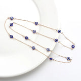 Evil Eye Link Chain Bracelet Cross Bohemian Women Bracelet EY4802