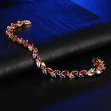 Rose Full CZ Multicolor Bracelets For Women - AAA+ Cubic Zircon