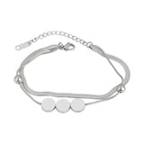 Heart Double Layer Charm Bracelet Jewelry