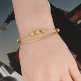 Heart Double Layer Charm Bracelet Jewelry
