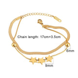 Heart Double Layer Charm Bracelet Jewelry