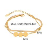 Heart Double Layer Charm Bracelet Jewelry