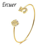 Letter Bracelet Bangle For Women cuff Adjustable Bracelets Jewelry Wrist Bangl