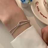 Eun Ho Minimalist Stamp Chain Bracelet Party Jewelry Geometric