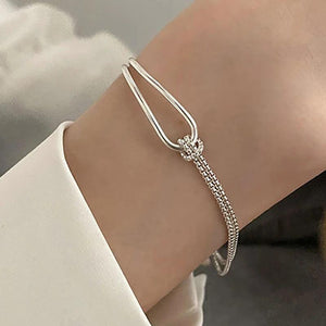 Eun Ho Minimalist Stamp Chain Bracelet Party Jewelry Geometric