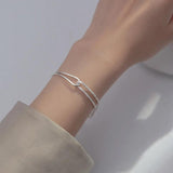 Eun Ho Minimalist Stamp Chain Bracelet Party Jewelry Geometric