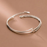 Eun Ho Minimalist Stamp Chain Bracelet Party Jewelry Geometric