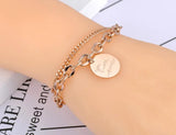Boho Titanium Stainless Steel Charm Bracelet BB20153