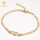 Butterfly Bracelet Stainless Steel Cuban Chain Adjustable