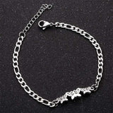 Butterfly Bracelet Stainless Steel Cuban Chain Adjustable