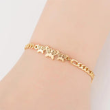 Butterfly Bracelet Stainless Steel Cuban Chain Adjustable