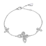 Sparkling Butterfly CZ Chain Link Bracelet & Bangles Women