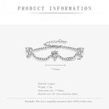 Multicolor CZ Drop Shape Bracelet for Women Wedding Jewelry UB0247