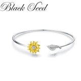 Sunflower Bracelet for Women Hand Bangles Girls Gift BY002