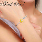 Sunflower Bracelet for Women Hand Bangles Girls Gift BY002