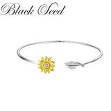 Sunflower Bracelet for Women Hand Bangles Girls Gift BY002