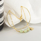 Hetian Jade Bracelets Love Heart Zircon Double Layer Birthday Gift
