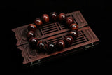 Natural Red Tiger Eye Bracelet 6-12mm Round Gemstone Beads