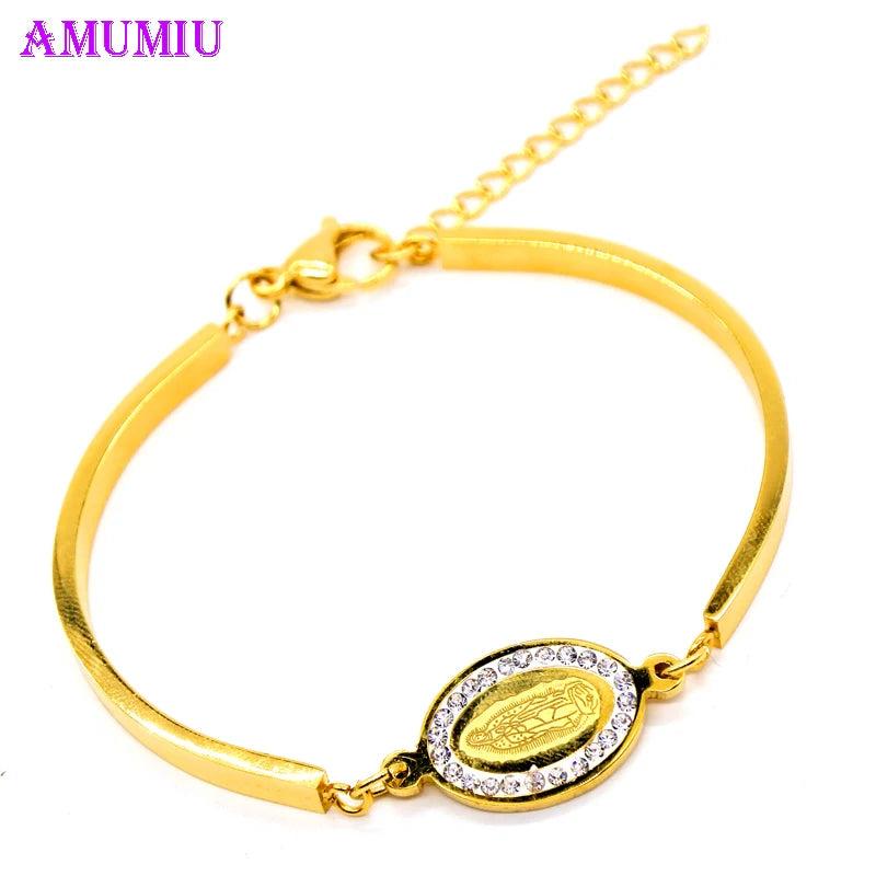 Crystal Buddha Bangle Bracelet Cuff