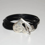 Bohemian Heart-shaped Leather Bracelet Vintage Couple Vacation Jewelry