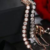 Cubic Zircon Crystal Bracelets for Women - Gift Idea