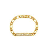 Zircon Chain Bracelet 17.4cm for Men Women