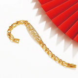 Zircon Chain Bracelet 17.4cm for Men Women