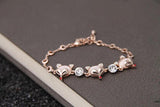 Zircon Rose Animal Chain Fox Bracelets For Women