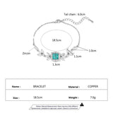Women's Cubic Zirconia Bracelet Zircon Crystal Jewelry Gift