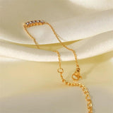 Youthway CZ Bracelet Stainless Steel Chain Adjustable Charm Jewelry