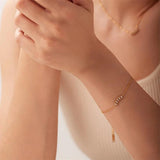 Youthway CZ Bracelet Stainless Steel Chain Adjustable Charm Jewelry