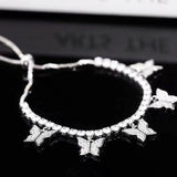 Micro Inlaid Butterfly Charm Bracelet Pendant