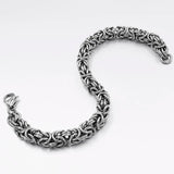 6mm Stainless Steel Byzantine Chain Bracelet Mens Jewellery