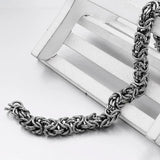 6mm Stainless Steel Byzantine Chain Bracelet Mens Jewellery