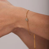 Zircon Heart Bracelet Stainless Steel Women's Jewelry Gift