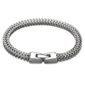Vintage Stainless Steel Chain Bracelet for Men Steel Punk Bangle