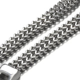Vintage Stainless Steel Chain Bracelet for Men Steel Punk Bangle