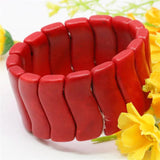 12-32mm Red Turkey Turquoises Stone Bracelet For Women Beads Jewelry
